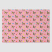 Schattigee kleurrijke tijgerkat eclectisch tissuepapier (Voorkant)