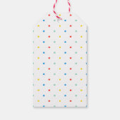 Schattigee Kleurrijke Tijgerkat Verjaardag Cadeaulabel (Achterkant)