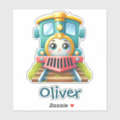 Schattigee kleurrijke trein sticker (Vel)