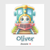 Schattigee kleurrijke trein