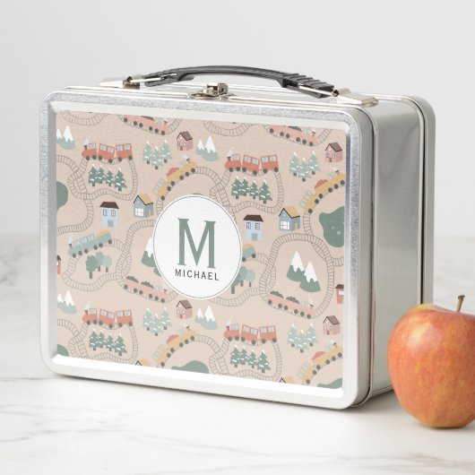 Schattigee kleurrijke treinen op treinrails Kinder (In situ)