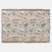 Schattigee kleurrijke treinen op treinrails Kinder Deken (Voorkant)