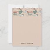 Schattigee kleurrijke treinen op treinrails Kinder Notitiekaartje (Voorkant)