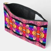 Schattigee kleurrijke trendy classic pattern acces etui (Open)