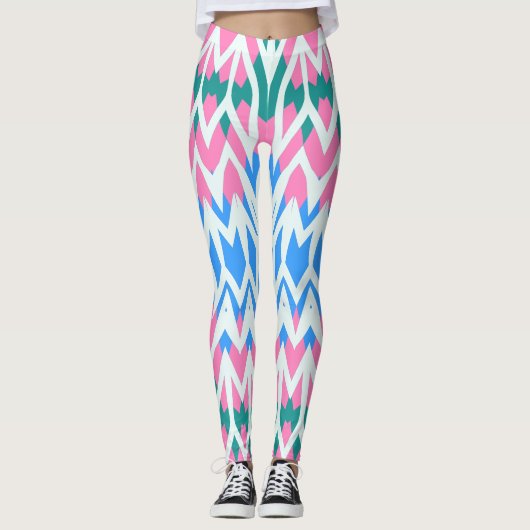 Schattigee kleurrijke trendy "Ratti_Creative_Arts" Leggings (Voorkant)