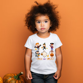 Schattigee Kleurrijke trick or treat Halloween kin Kinder Shirts