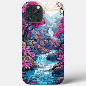 Schattigee kleurrijke tropische Hawaïaanse tuin nr Case-Mate iPhone Case (Achterkant)