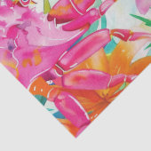 Schattigee kleurrijke tropische Waterverf krabben Tissuepapier (Detail)