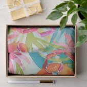 Schattigee kleurrijke tropische Waterverf krabben Tissuepapier (Geschenk)