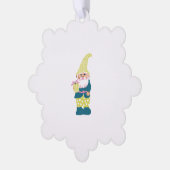 Schattigee  kleurrijke tuinkabouters ornament kaart (Links)