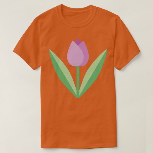 Schattigee kleurrijke tulp t-shirt (Design voorkant)