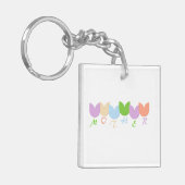 Schattigee kleurrijke tulpen moeder, 6-letter gepe sleutelhanger (Voorkant Links)