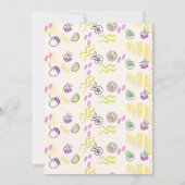 Schattigee kleurrijke Twotti Frutti 2e Verjaardag Kaart (Achterkant)