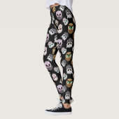Schattigee kleurrijke uilen Leggings (Links)
