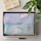 Schattigee kleurrijke Unicorn pastel Rainbow Donut Tissuepapier (Geschenk)