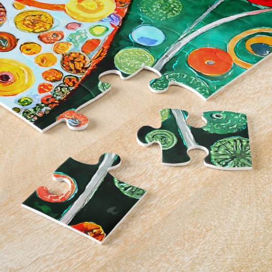 Schattigee kleurrijke unieke kitten legpuzzel (Zijkant)