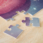 Schattigee kleurrijke Valentijns Hartballon Legpuzzel (Zijkant)