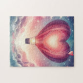 Schattigee kleurrijke Valentijns Hartballon Legpuzzel (Horizontaal)