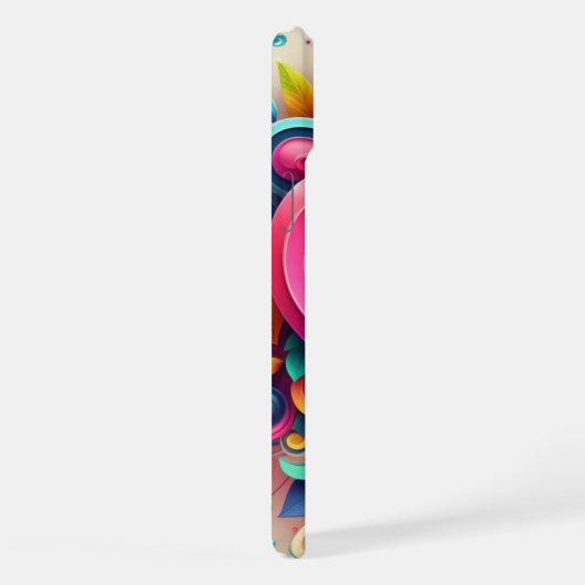 Schattigee kleurrijke Valentijnsdag iPhone / iPad  iPhone Hoesje (Rechterkant)