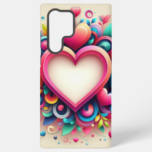 Schattigee kleurrijke Valentijnsdag Samsung Galaxy Hoesje