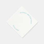 Schattigee kleurrijke verjaardagsfeest aangepaste servet (Hoek)