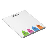 Schattigee kleurrijke vis Notitieblok (Schuin)