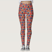 Schattigee kleurrijke vlinder leggings (Voorkant)