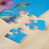 Schattigee, kleurrijke vlinder legpuzzel (Zijkant)