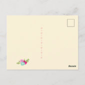 Schattigee kleurrijke vogeltjes dank je briefkaart (Achterkant)