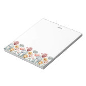 Schattigee Kleurrijke Waterverf Spring Blooms Flor Notitieblok (Linkerzijde)