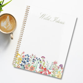 Schattigee Kleurrijke Waterverf Wildflower Floral Planner