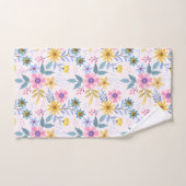 Schattigee kleurrijke wilde bloemen handdoek (Handdoek)