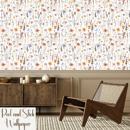 Schattigee kleurrijke Wildflower Meadow Peel & Sti Behang