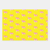 Schattigee kleurrijke zebra's Animal Print vet Lim Inpakpapier Vel (Voorkant 3)