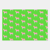 Schattigee kleurrijke zebra's Animal Print vet Lim Inpakpapier Vel (Voorkant 2)