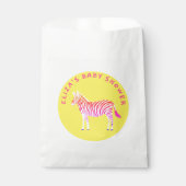 Schattigee Kleurrijke Zebra's Custom Baby shower Bedankzakje (Voorkant)