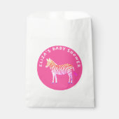 Schattigee Kleurrijke Zebra's Custom Baby shower Bedankzakje (Voorkant)