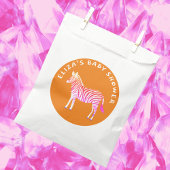 Schattigee Kleurrijke Zebra's Custom Baby shower Bedankzakje
