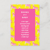 Schattigee Kleurrijke Zebra's Custom Baby shower Informatiekaartje (Voorkant)