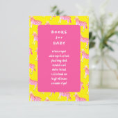 Schattigee Kleurrijke Zebra's Custom Baby shower Informatiekaartje (Staand voorkant)