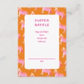 Schattigee Kleurrijke Zebra's Custom Baby shower Informatiekaartje (Voorkant)