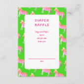 Schattigee Kleurrijke Zebra's Custom Baby shower Informatiekaartje (Voorkant)