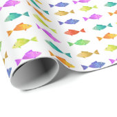 Schattigee kleurrijke zeeen vis cadeaupapier (Rol Hoek)