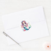 Schattigee Kleurrijke Zeemeermin Stickers (Envelop)