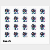 Schattigee Kleurrijke Zeemeermin Stickers (Vel)