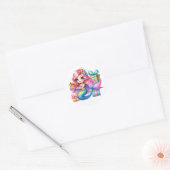 Schattigee Kleurrijke Zeemeermin Stickers (Envelop)
