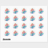Schattigee Kleurrijke Zeemeermin Stickers (Vel)