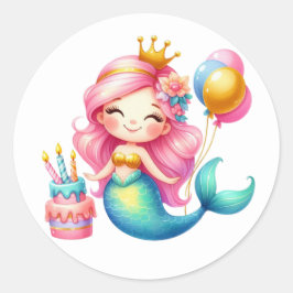 Schattigee Kleurrijke Zeemeermin Stickers