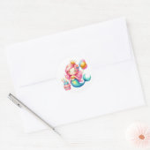 Schattigee Kleurrijke Zeemeermin Stickers (Envelop)