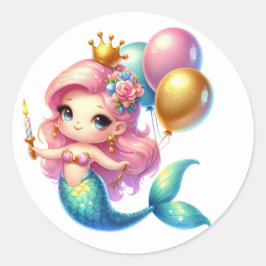 Schattigee Kleurrijke Zeemeermin Stickers